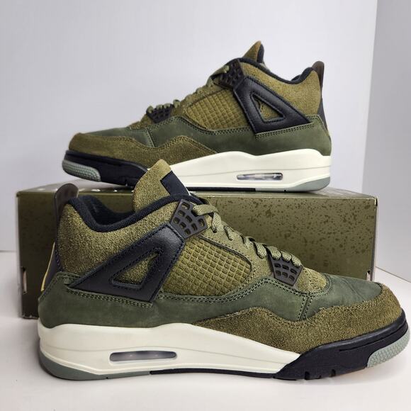 Air Jordan 4 Retro SE Craft Medium Oilve/Pale Vanilla Size 9.5 Men main image 8